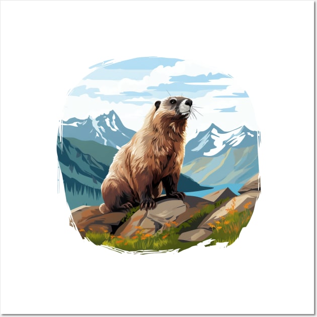 Marmot Wall Art by zooleisurelife